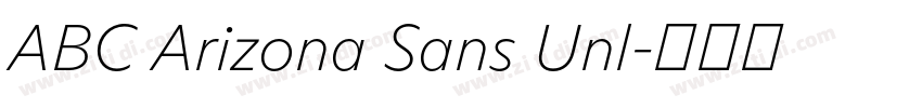 ABC Arizona Sans Unl字体转换